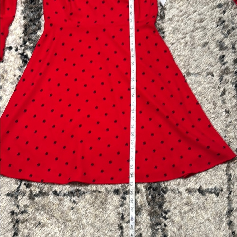 Old Navy Red Ribbed A-line Dress with Bell Sleeves - Picture 4 of 10